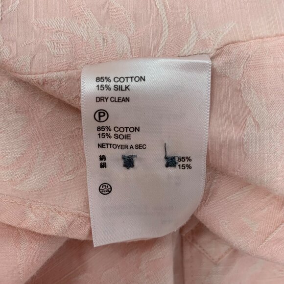 Tommy Bahama Men's Island Modern Fit Size Large Pink Floral Silk Button Up Shirt - Picture 6 of 8